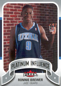 2006-07 Fleer Jordan's Platinum Influence #RB Ronnie Brewer