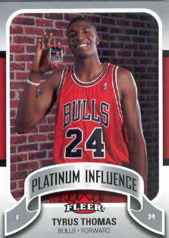 2006-07 Fleer Jordan's Platinum Influence #TT Tyrus Thomas