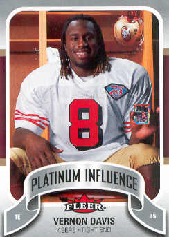 2006-07 Fleer Jordan's Platinum Influence #VD Vernon Davis