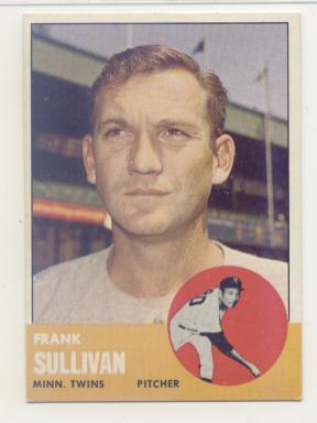 1963 Topps #389 Frank Sullivan
