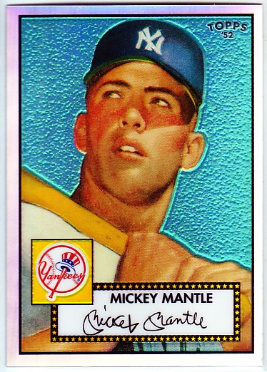 2006 Topps 52 Chrome Refractors #7 Mickey Mantle