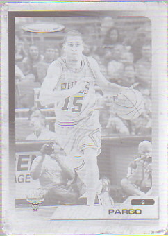 2005-06 Topps Total Press Plates Black Front #321 Jannero Pargo