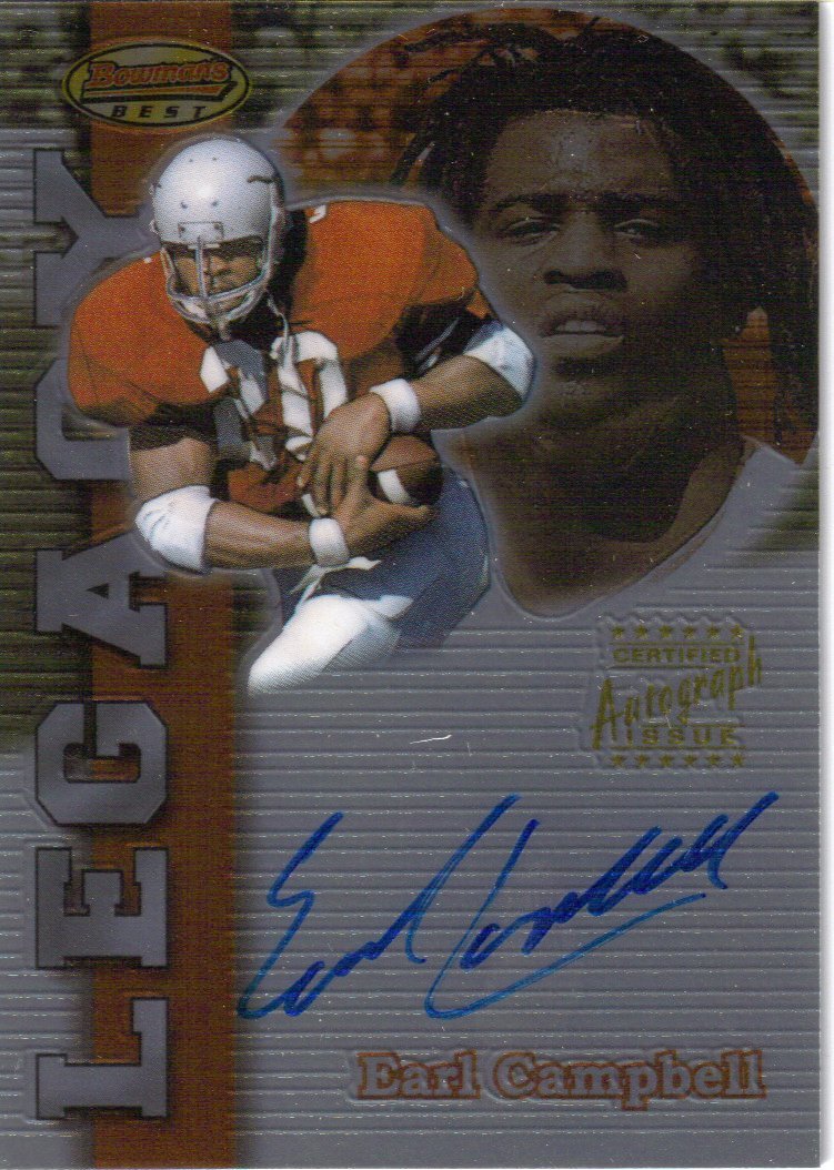 1999 Bowman's Best Legacy Autographs #LA2 Earl Campbell