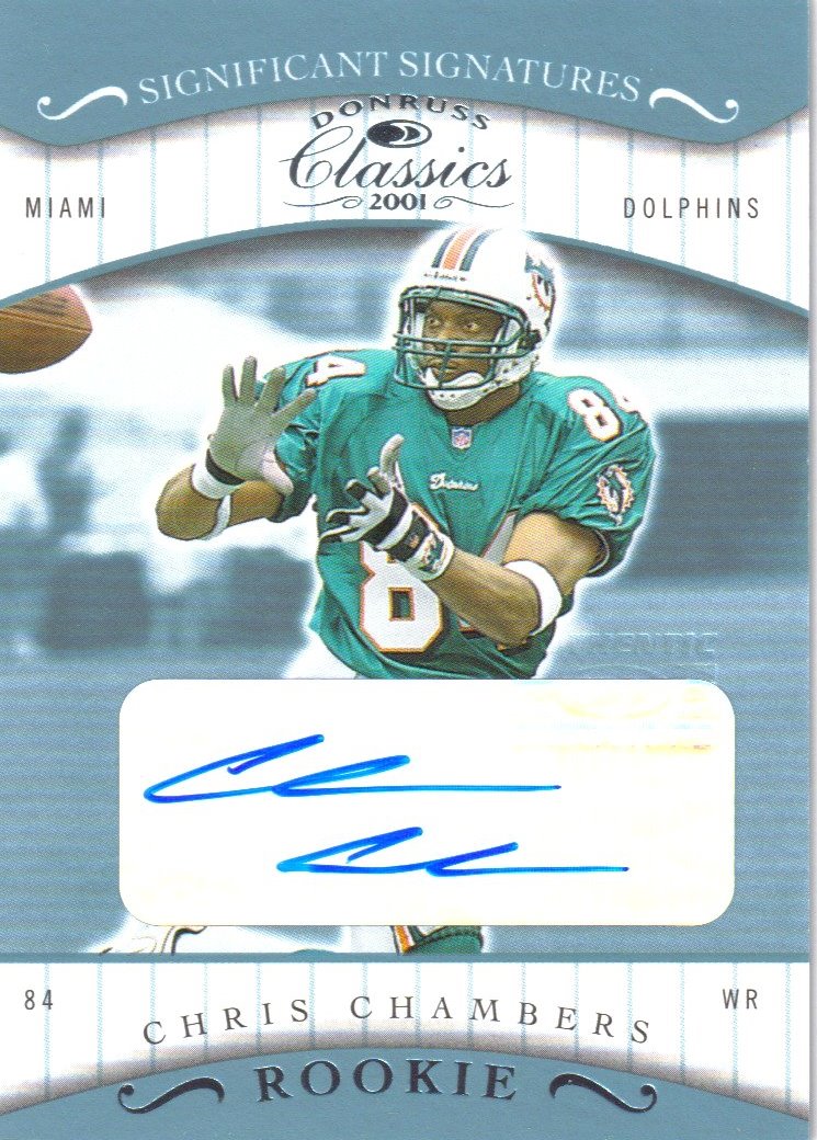 2001 Donruss Classics Significant Signatures #130 Chris Chambers/75*