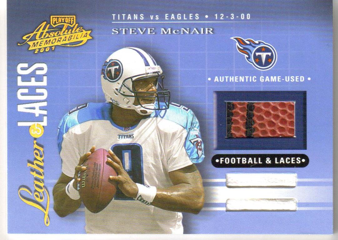 2001 Absolute Memorabilia Leather and Laces Combos #LL16 Steve McNair