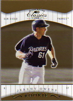 2001 Donruss Classics #133 Jeremy Owens SP RC