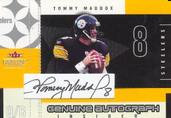 2003 Fleer Genuine Insider Autographs #AITM Tommy Maddox
