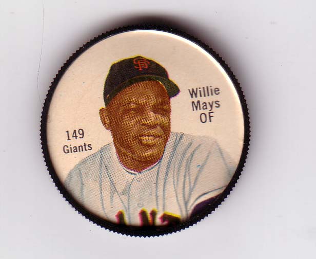 1962 Salada Coins #149 Willie Mays