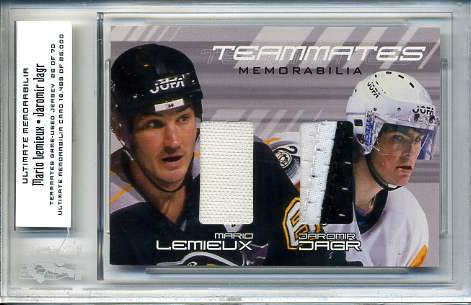 2000-01 BAP Ultimate Memorabilia Teammates #TM39 Mario Lemieux/Jaromir Jagr