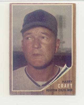 1962 Topps #12 Harry Craft MG