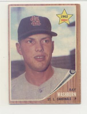 1962 Topps #19 Ray Washburn RC