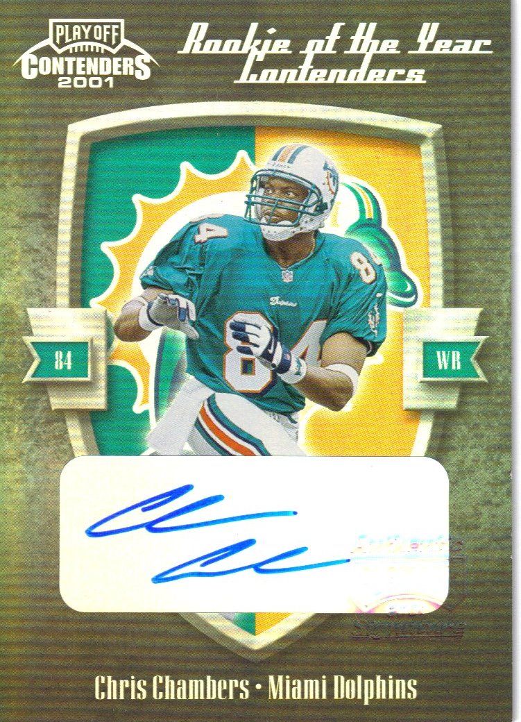 2001 Playoff Contenders ROY Contenders Autographs #3 Chris Chambers