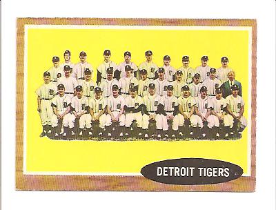 1962 Topps #24 Detroit Tigers TC