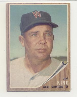 1962 Topps #42 Jim King