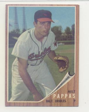 1962 Topps #75 Milt Pappas