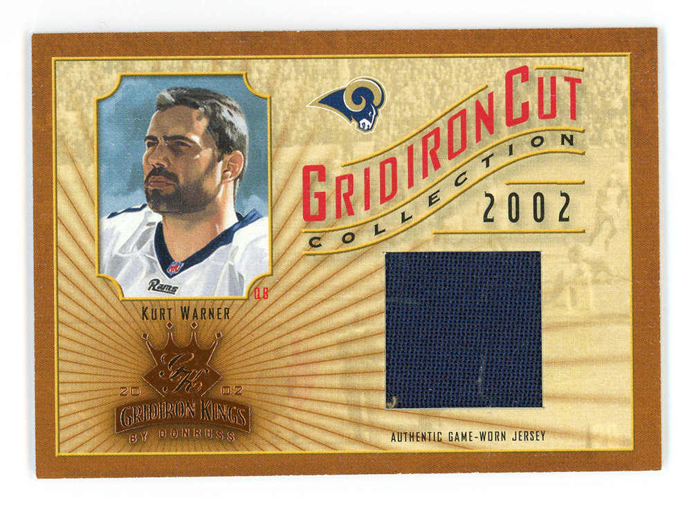 2002 Gridiron Kings Gridiron Cut Collection #GC47 Kurt Warner JSY/400