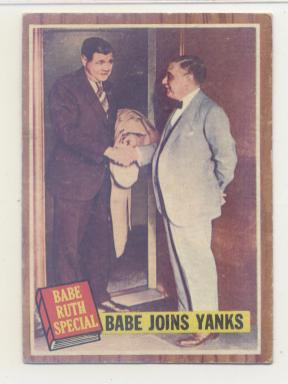 1962 Topps #136 Babe Ruth Special 2/Babe Joins Yanks/Pictured Owner with Jacob Ruppert