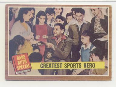 1962 Topps #143 Babe Ruth Special 9/Greatest Sports Hero