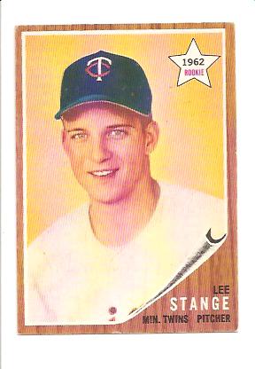 1962 Topps #321 Lee Stange RC