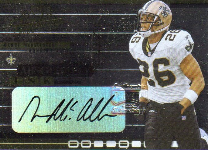 2002 Absolute Memorabilia Absolutely Ink #AI40 Deuce McAllister