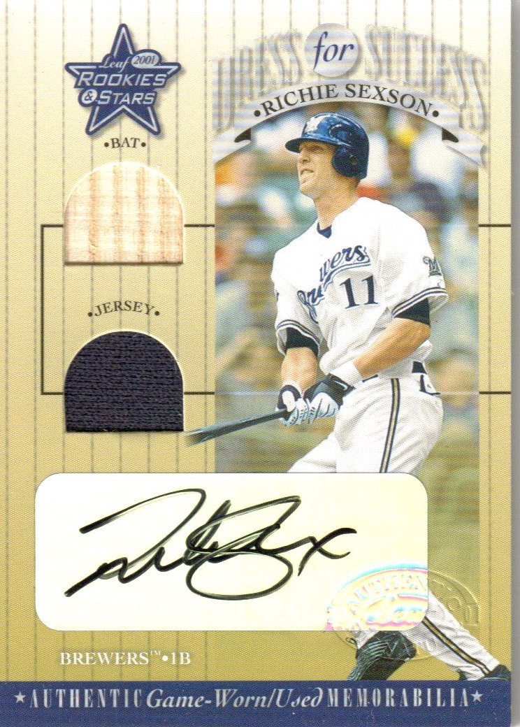 2001 Leaf Rookies and Stars Dress for Success Autographs #DFS6 Richie Sexson