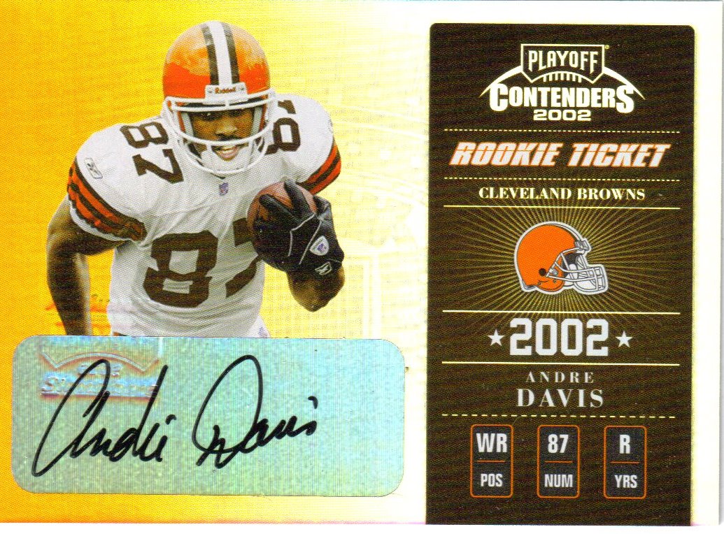 2002 Playoff Contenders #105 Andre Davis AU/360 RC