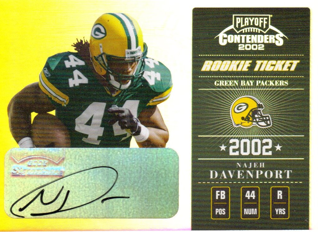 2002 Playoff Contenders #158 Najeh Davenport AU/460 RC