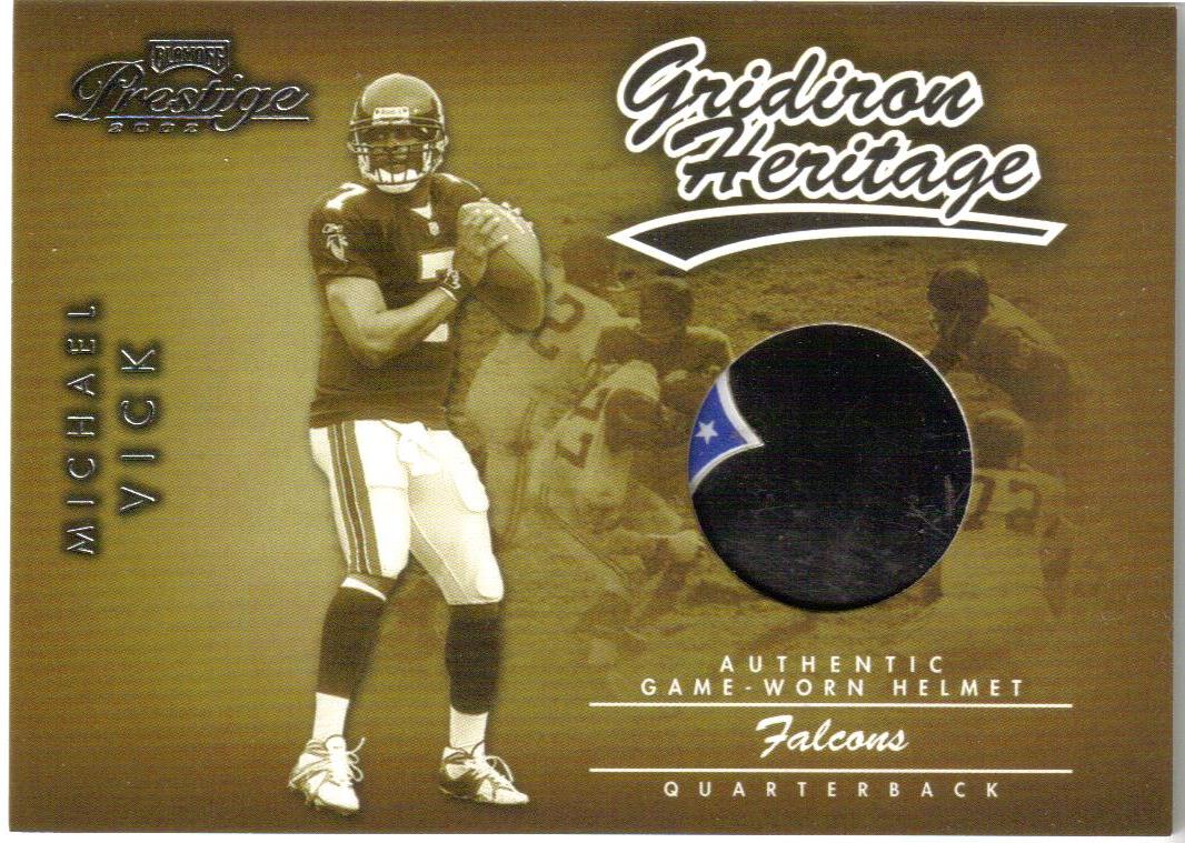 2002 Playoff Prestige Gridiron Heritage Helmets #GH7 Michael Vick