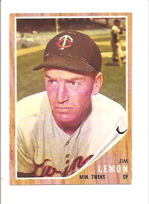 1962 Topps #510 Jim Lemon