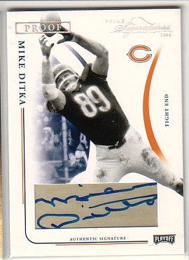 2004 Playoff Prime Signatures Signature Proofs Silver #16 Mike Ditka/35