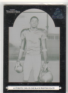 2006 Topps Turkey Red Printing Plate Black #142 Troy Williamson