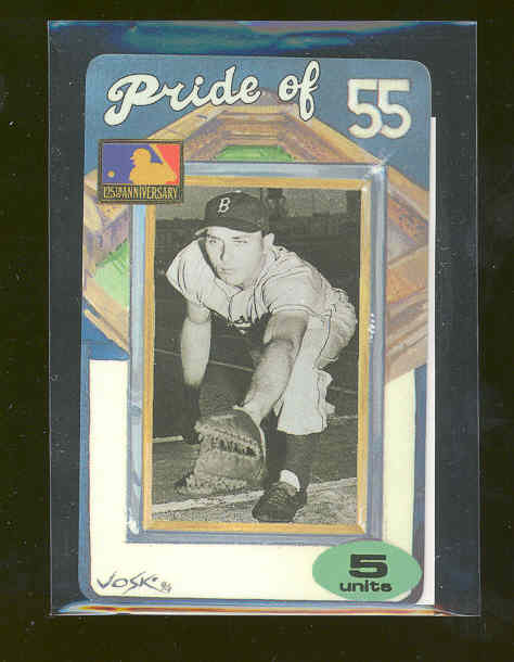1994 Phone Card Yankees Gil Hodges Yankees Pride of 55 Phone Card 5 Units RARE