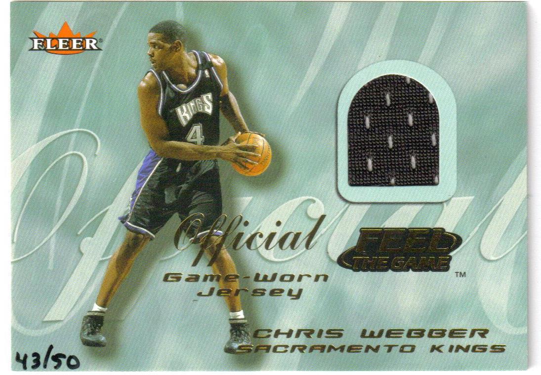 2000-01 Fleer Feel the Game Gold #37 Chris Webber
