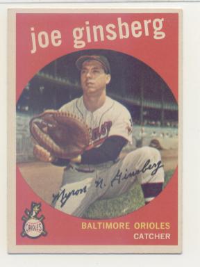 1959 Topps #66 Joe Ginsberg
