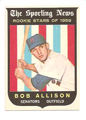 1959 Topps #116 Bob Allison RS RC