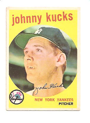 1959 Topps #289 Johnny Kucks