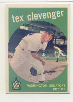 1959 Topps #298 Tex Clevenger