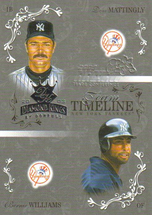 2003 Diamond Kings Team Timeline Hawaii #8 D.Mattingly/B.Williams