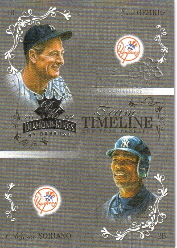 2003 Diamond Kings Team Timeline Hawaii #10 L.Gehrig/A.Soriano