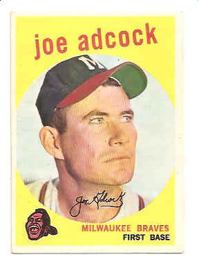 1959 Topps #315 Joe Adcock