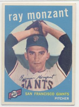1959 Topps #332 Ray Monzant
