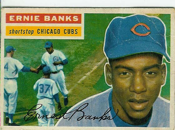 1956 Topps #15 Ernie Banks DP