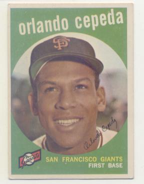 1959 Topps #390 Orlando Cepeda