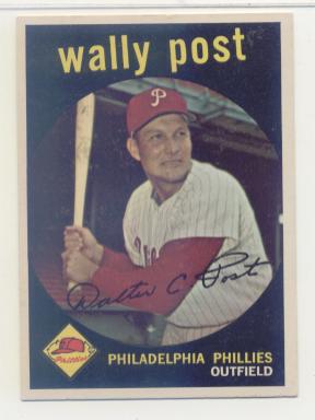 1959 Topps #398 Wally Post