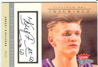 2003-04 Fleer Platinum Inscribed #AK Andrei Kirilenko/193