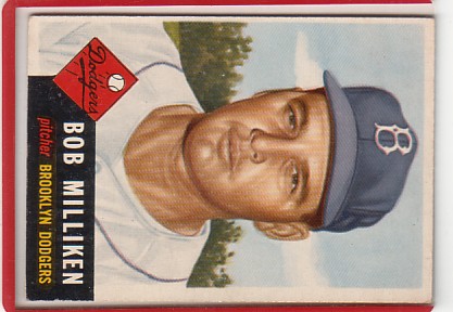 1953 Topps #221 Bob Milliken RC