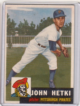 1953 Topps #235 John Hetki DP RC