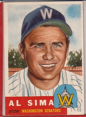 1953 Topps #241 Al Sima DP