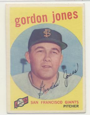 1959 Topps #458 Gordon Jones