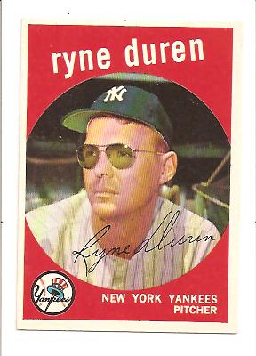 1959 Topps #485 Ryne Duren
